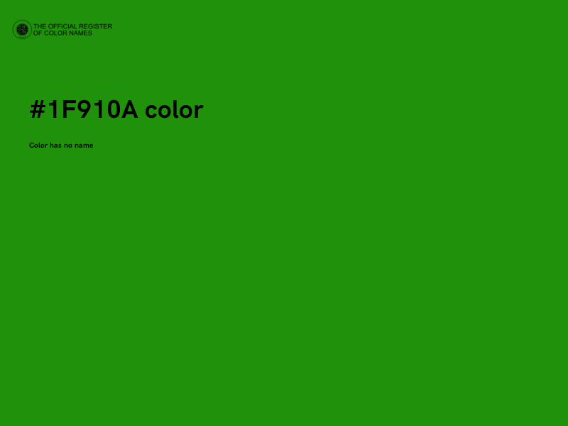 #1F910A color image