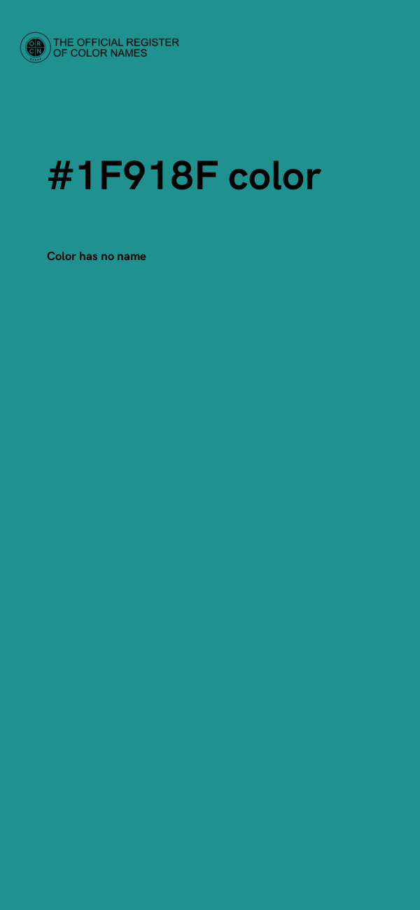 #1F918F color image