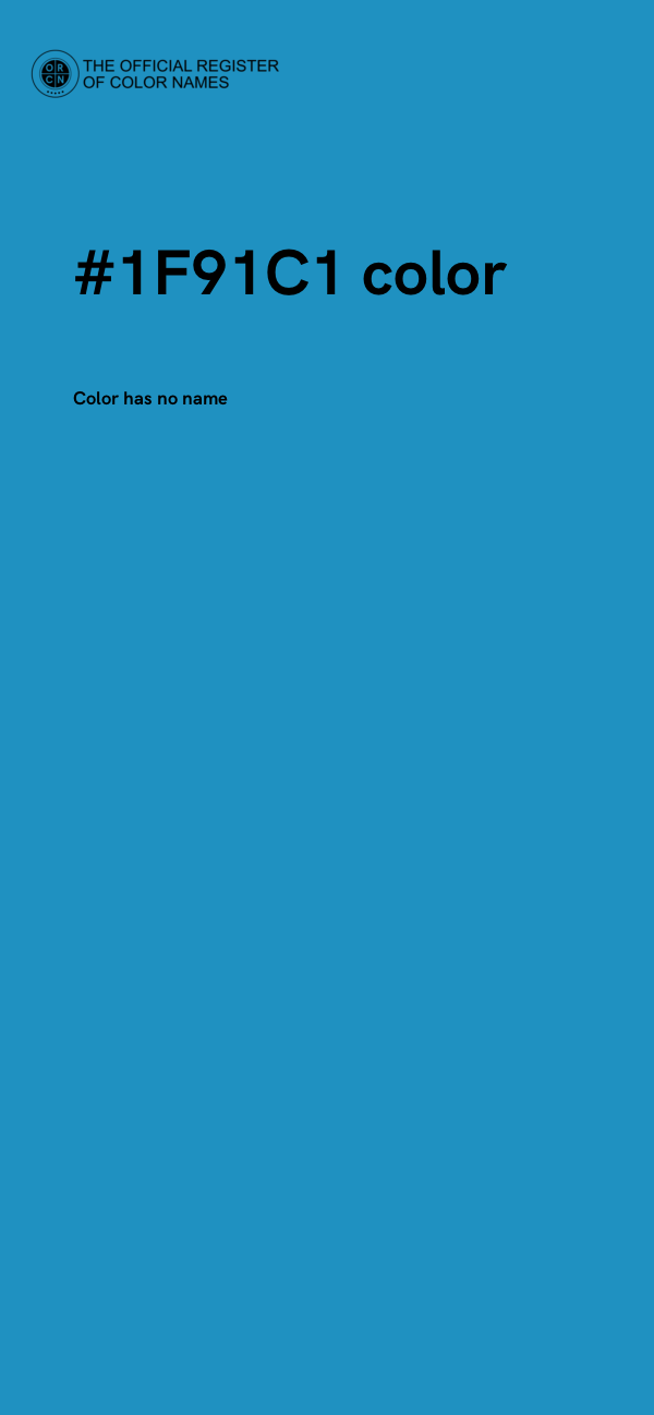 #1F91C1 color image