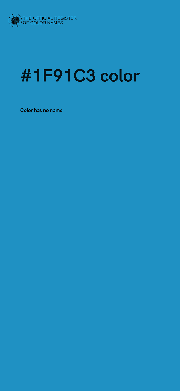 #1F91C3 color image