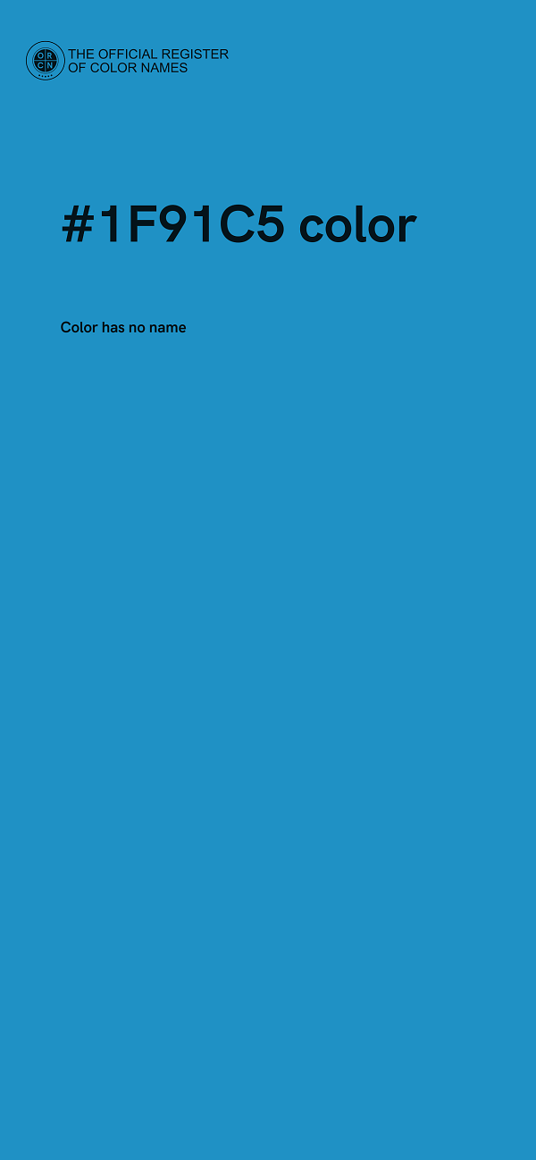 #1F91C5 color image