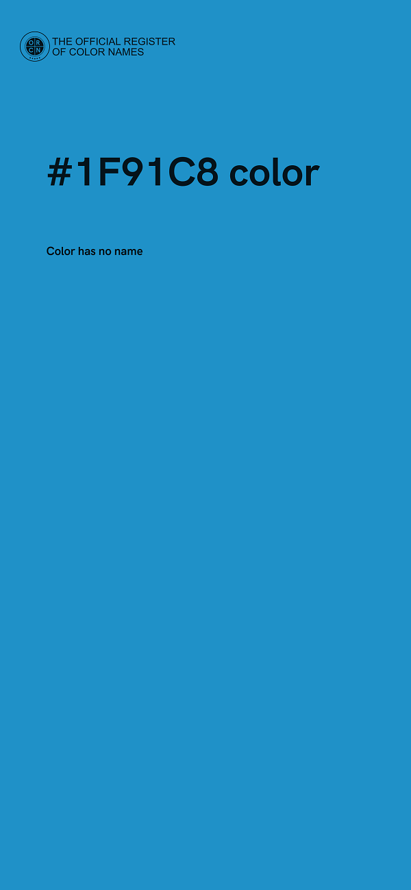 #1F91C8 color image