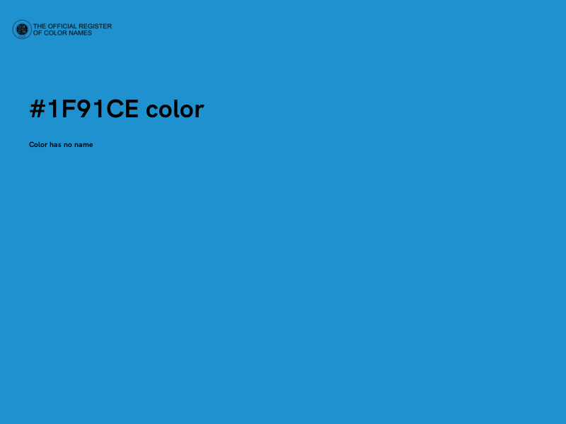 #1F91CE color image
