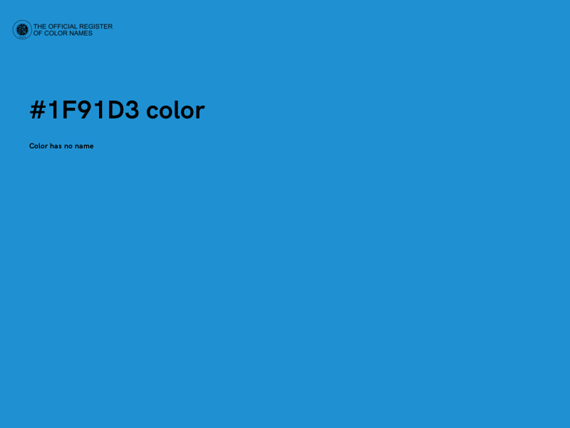 #1F91D3 color image