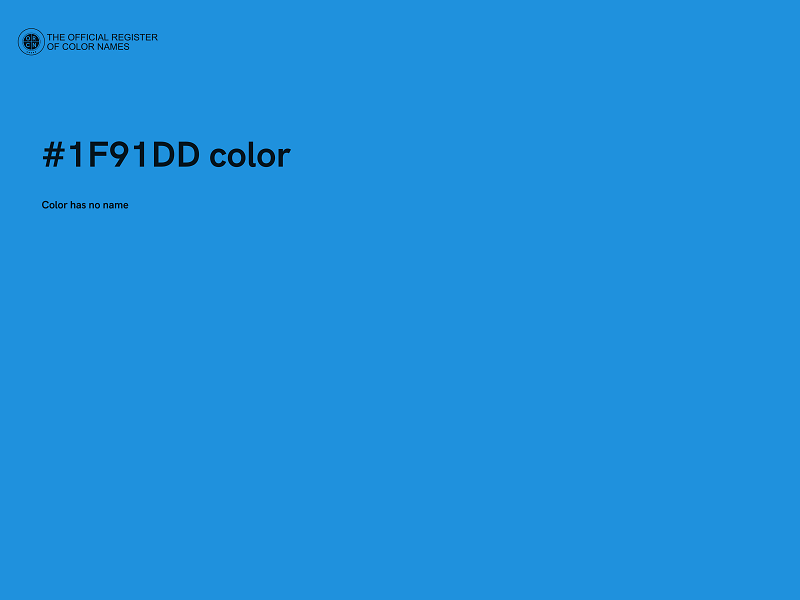 #1F91DD color image
