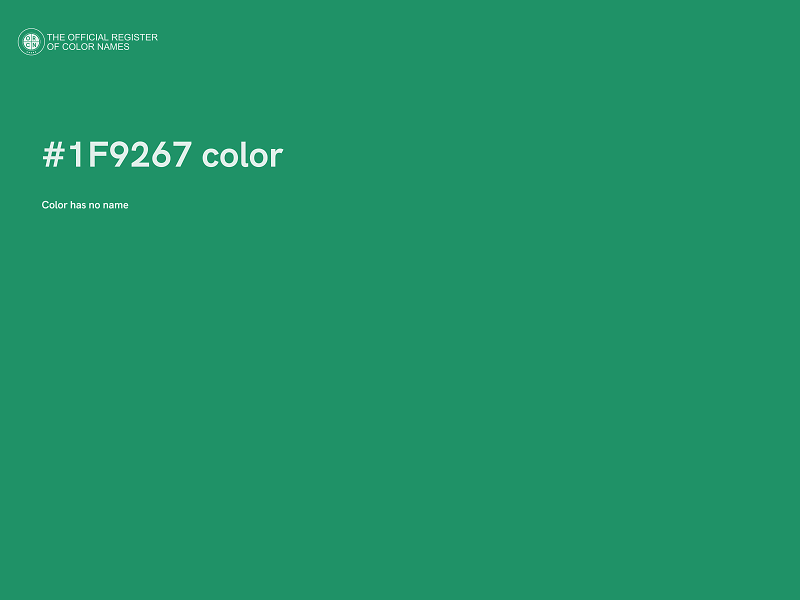 #1F9267 color image