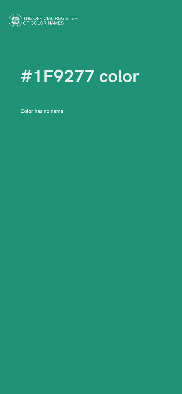 #1F9277 color image