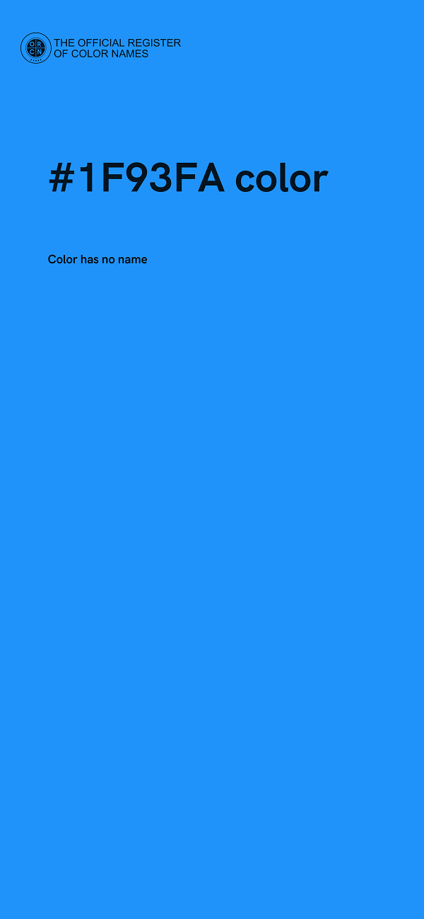 #1F93FA color image