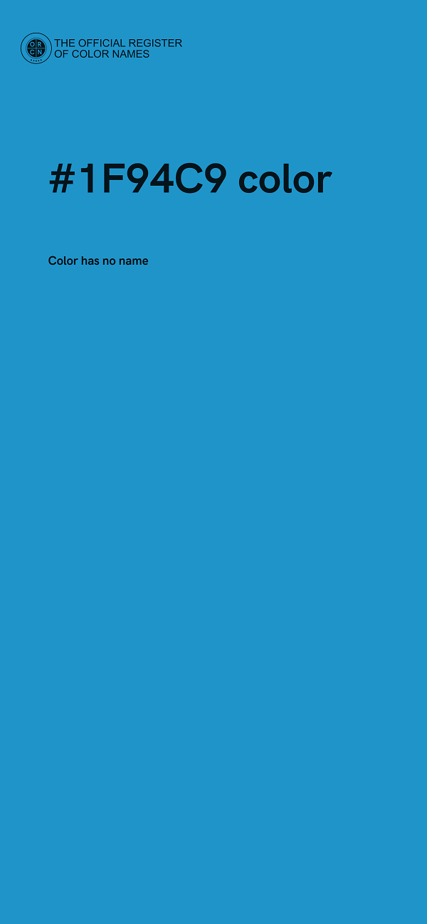 #1F94C9 color image