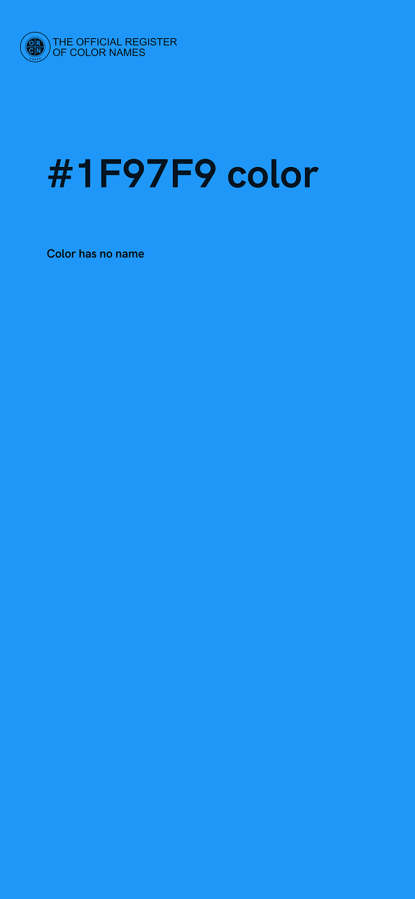 #1F97F9 color image