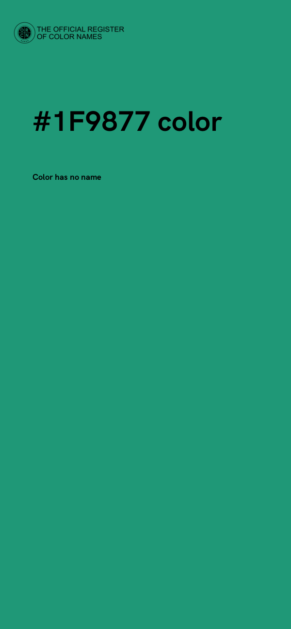 #1F9877 color image
