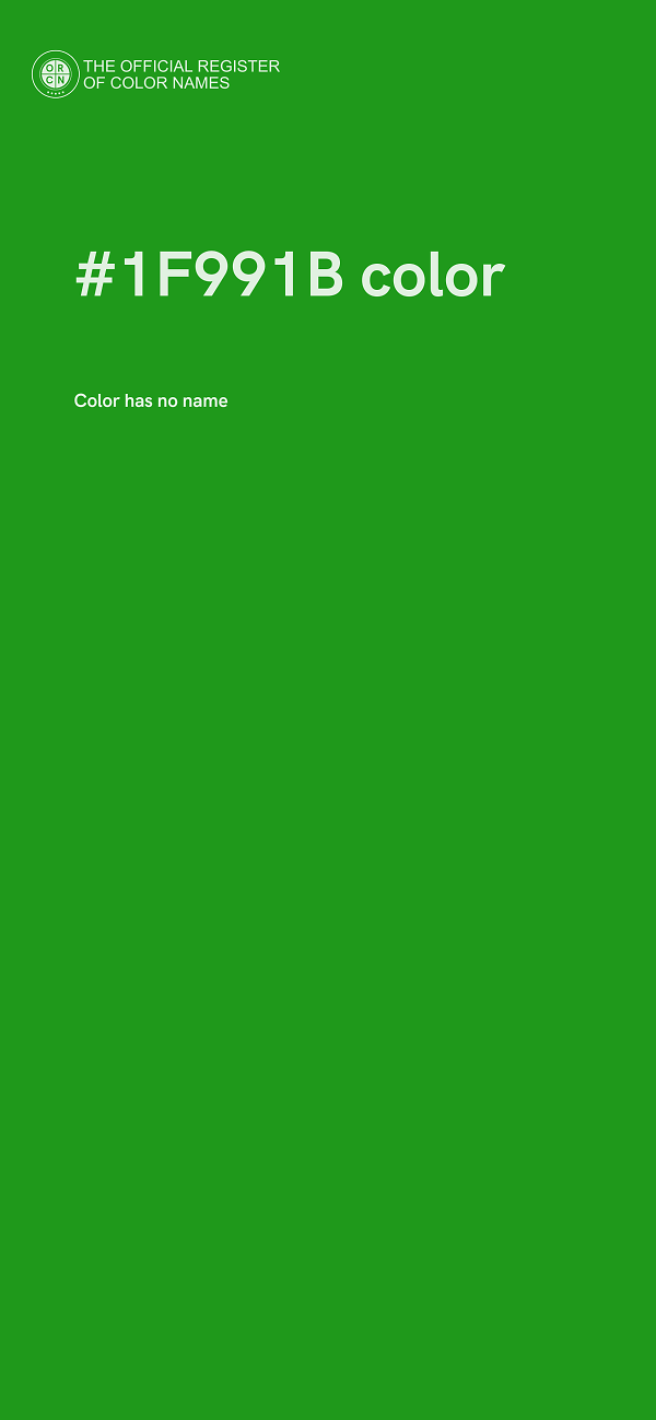 #1F991B color image
