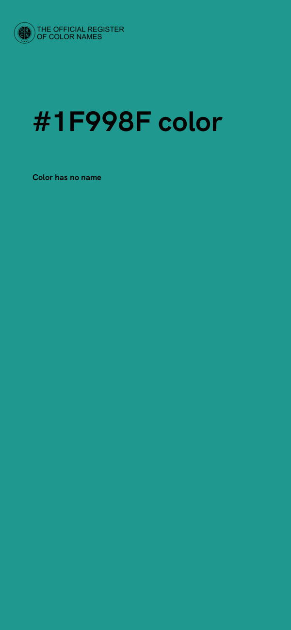 #1F998F color image