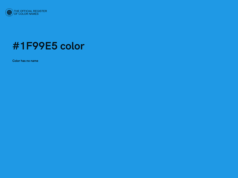 #1F99E5 color image
