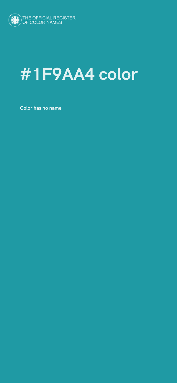 #1F9AA4 color image