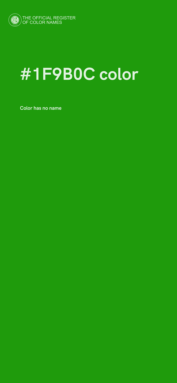 #1F9B0C color image