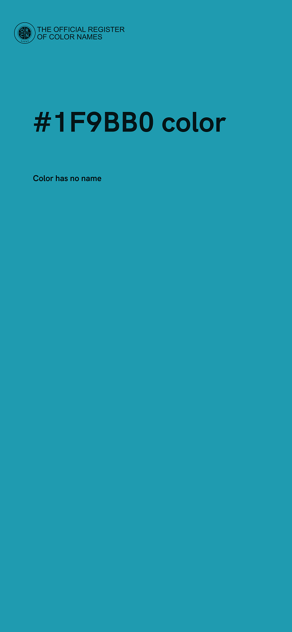 #1F9BB0 color image