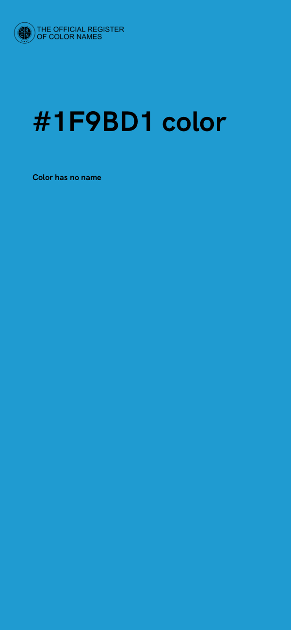 #1F9BD1 color image