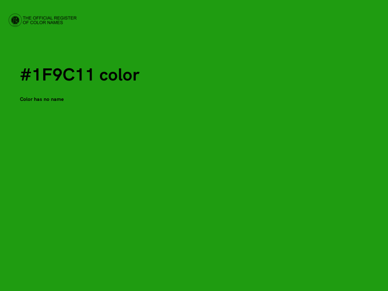 #1F9C11 color image