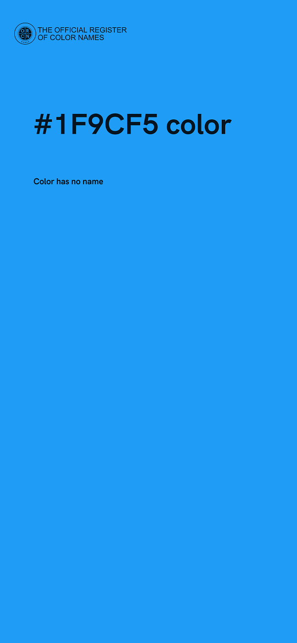 #1F9CF5 color image