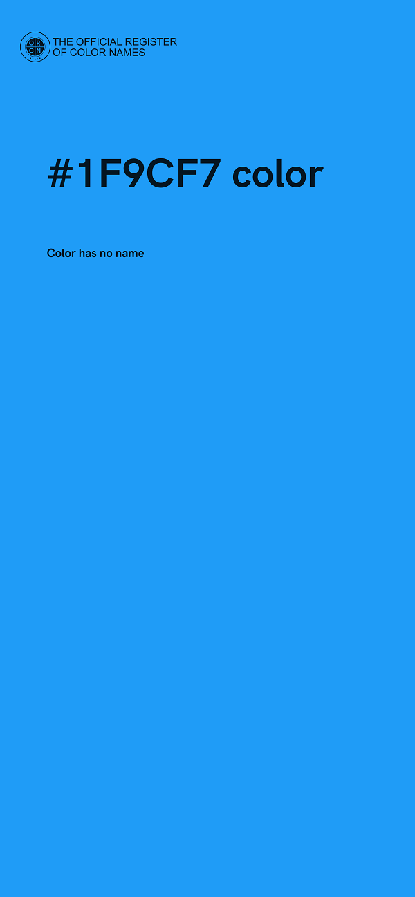 #1F9CF7 color image