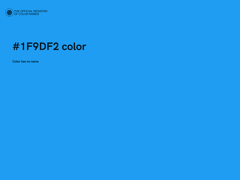 #1F9DF2 color image