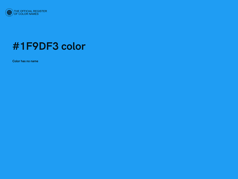 #1F9DF3 color image