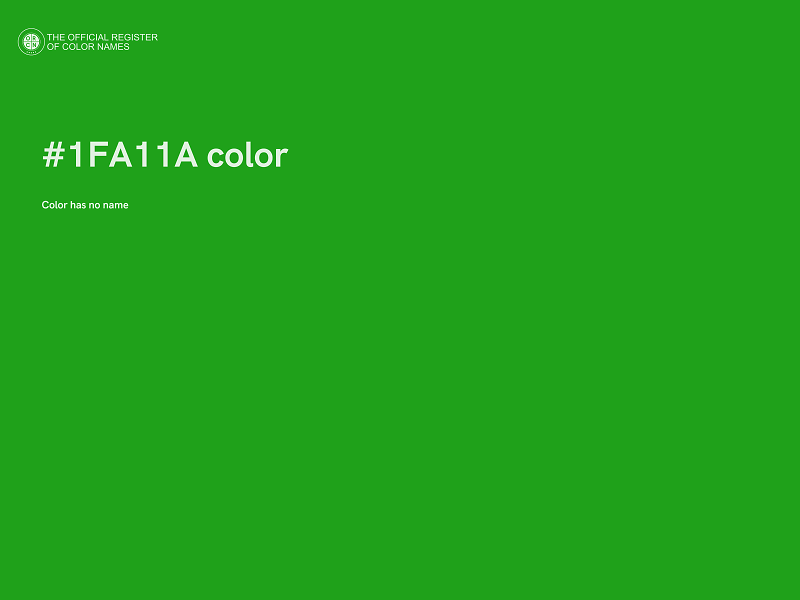 #1FA11A color image