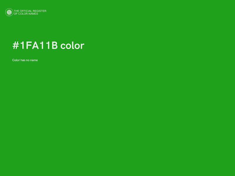 #1FA11B color image