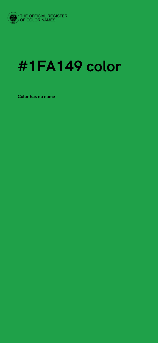 #1FA149 color image