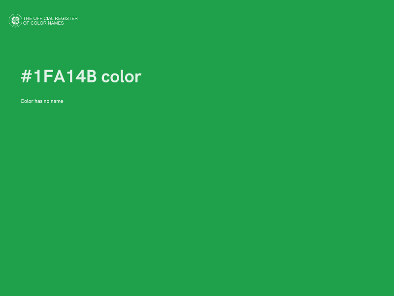 #1FA14B color image