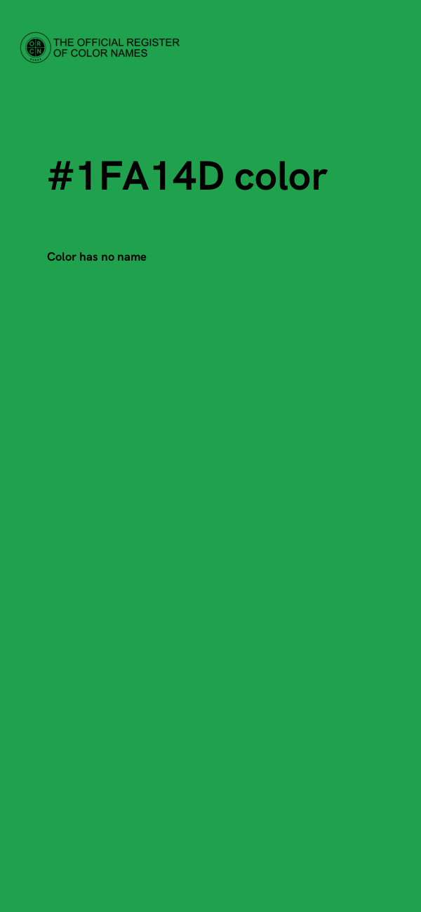 #1FA14D color image