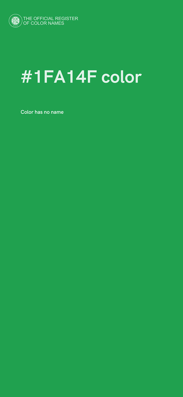 #1FA14F color image
