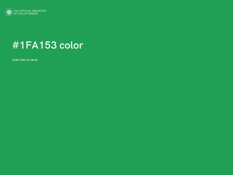 #1FA153 color image