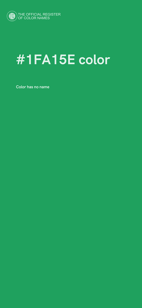 #1FA15E color image