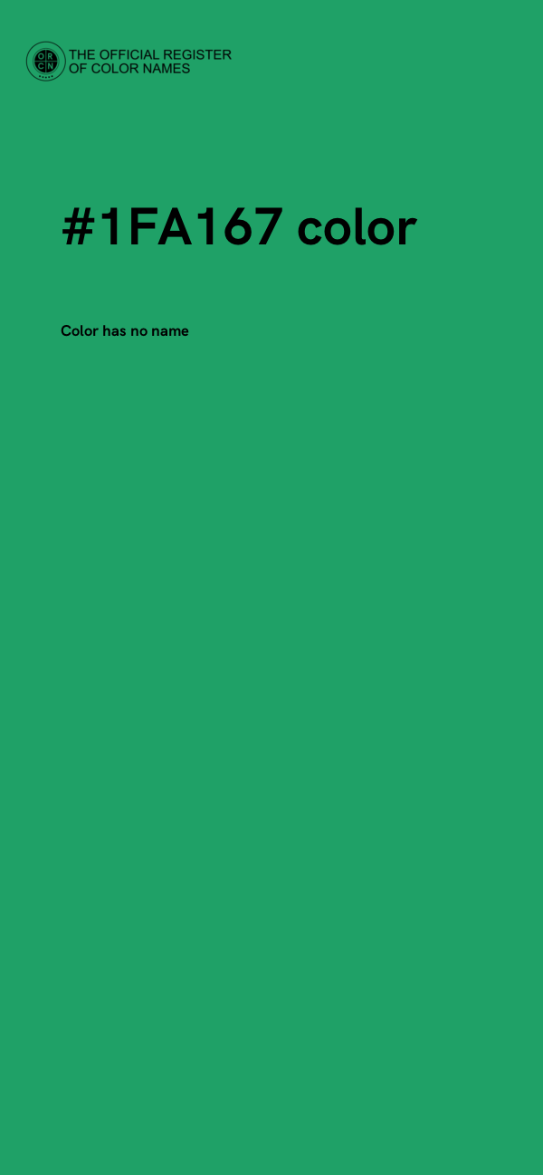 #1FA167 color image