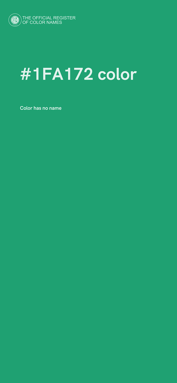 #1FA172 color image