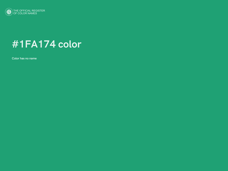 #1FA174 color image