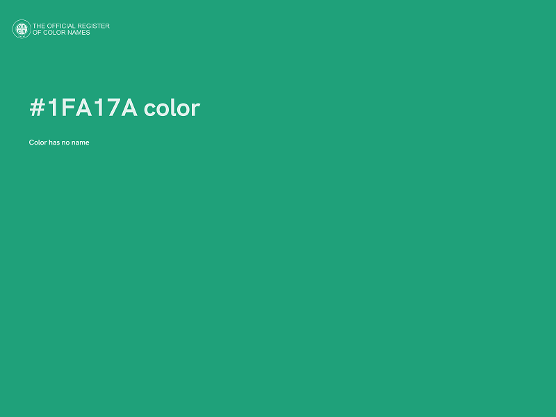 #1FA17A color image