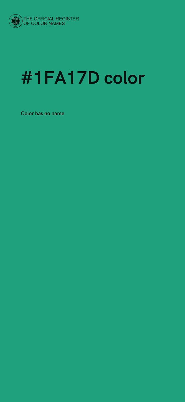 #1FA17D color image