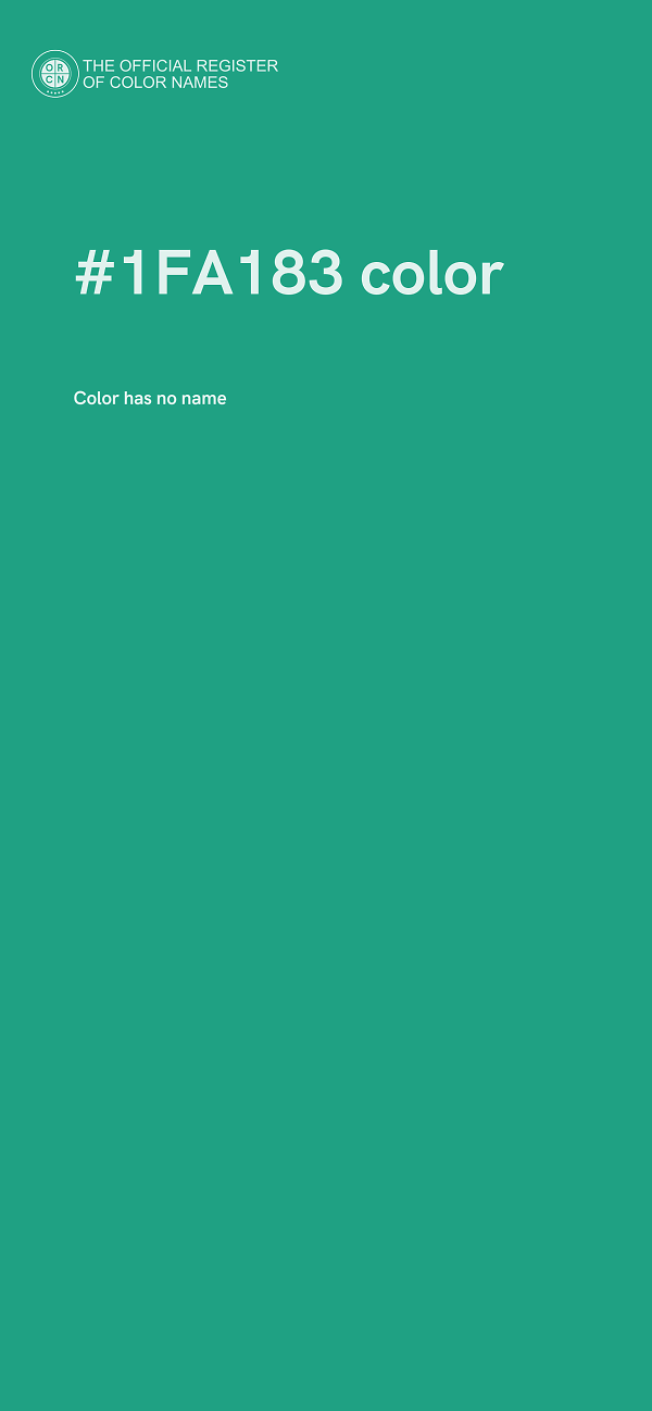 #1FA183 color image