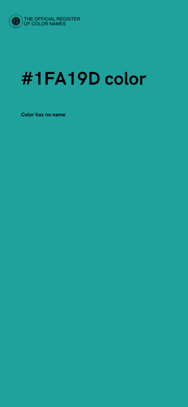#1FA19D color image
