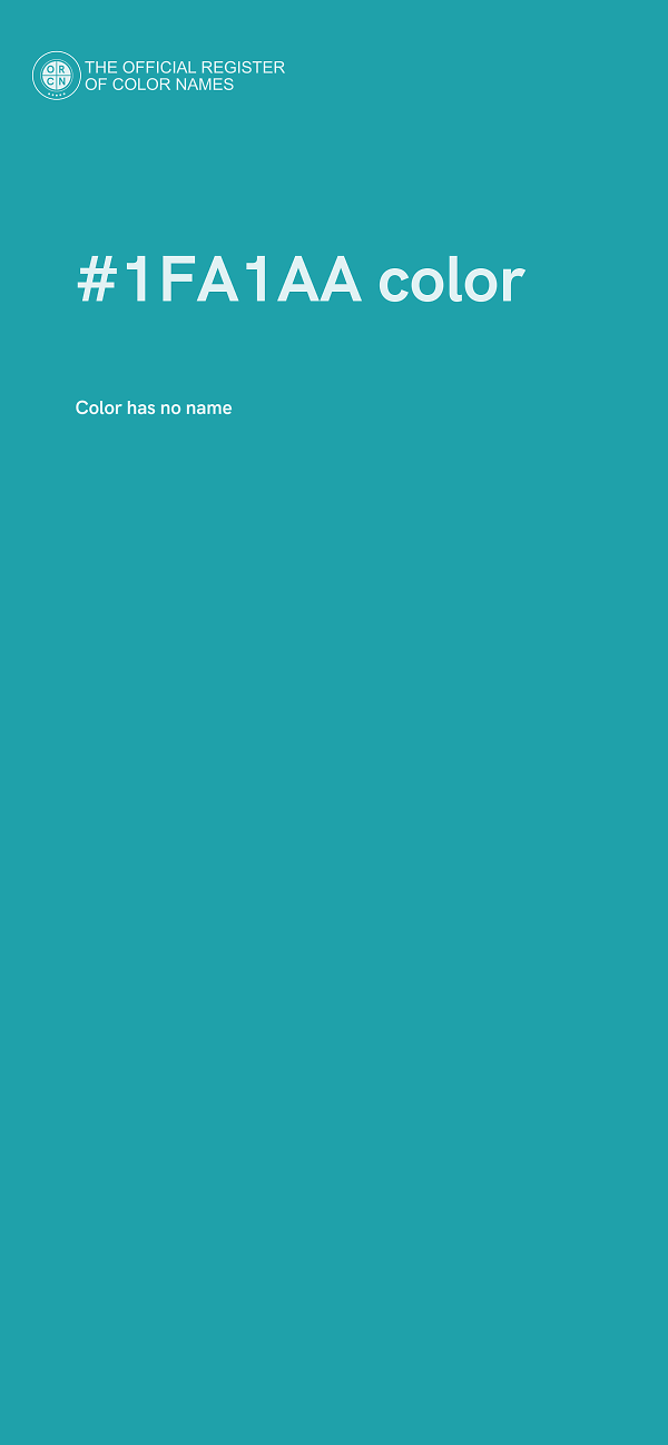 #1FA1AA color image