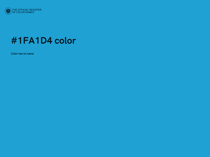 #1FA1D4 color image