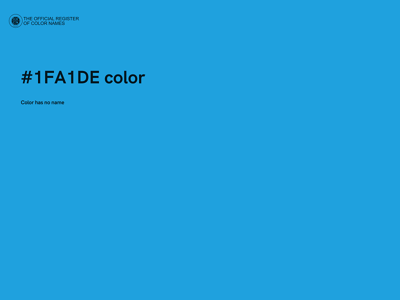 #1FA1DE color image