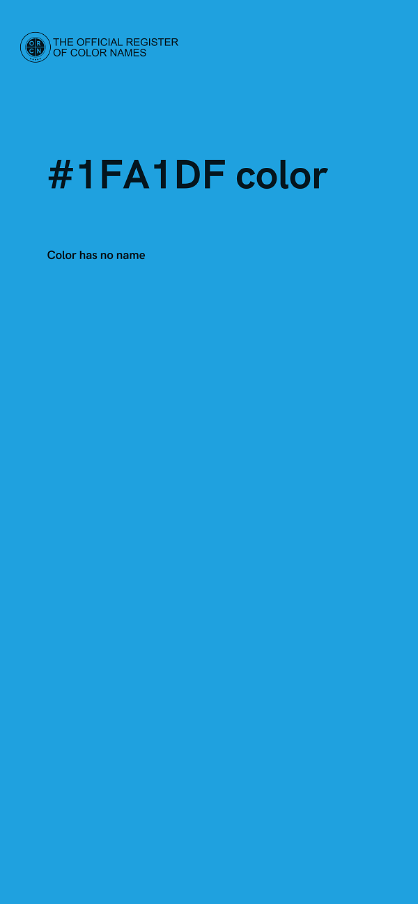 #1FA1DF color image
