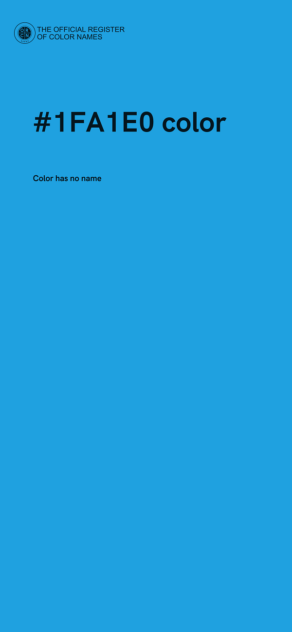#1FA1E0 color image