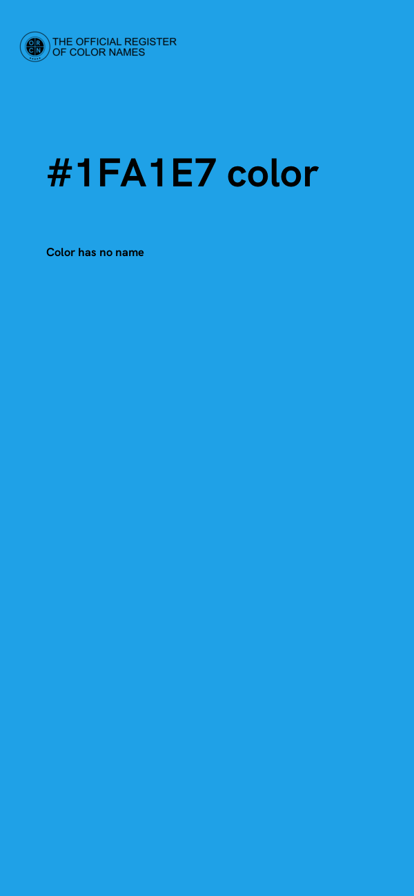 #1FA1E7 color image
