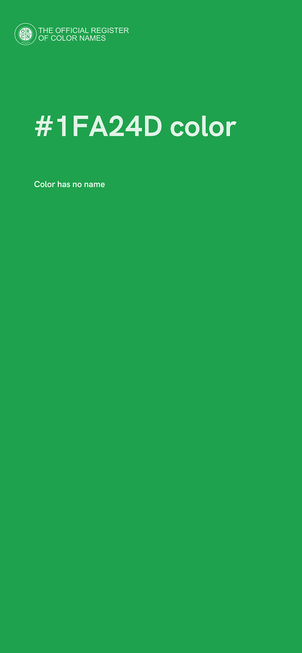 #1FA24D color image