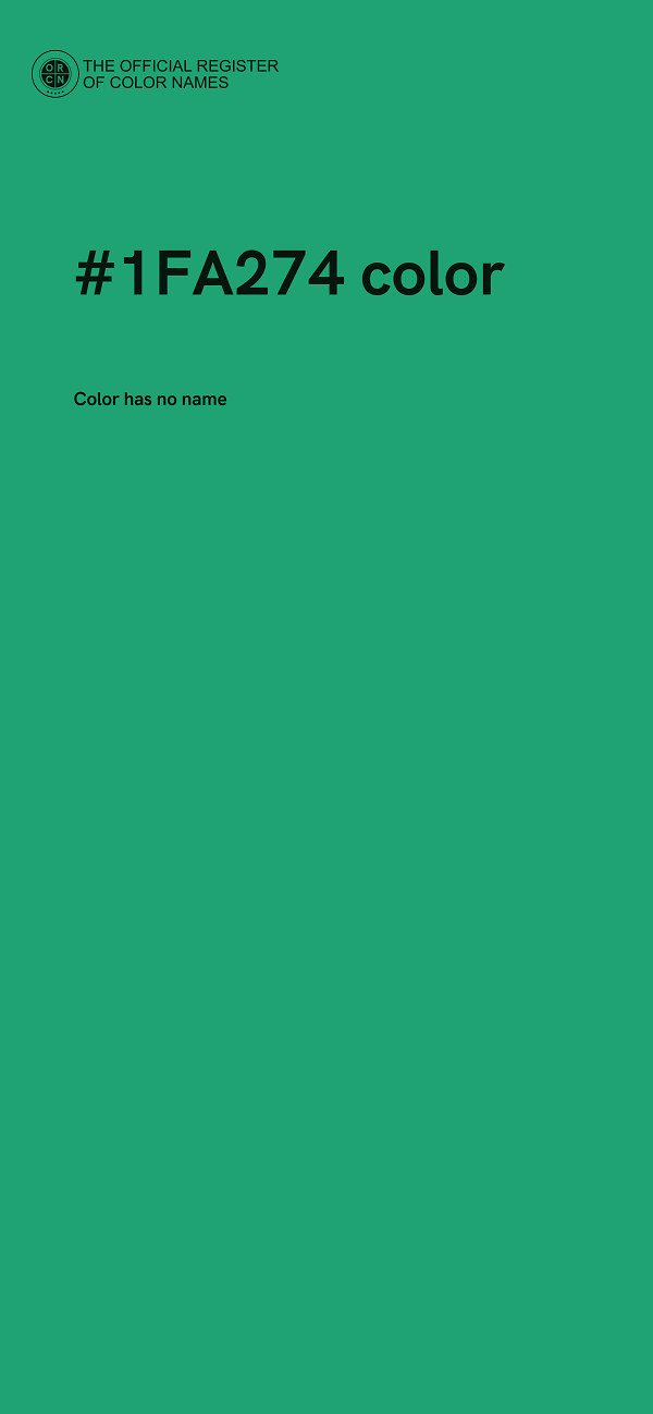 #1FA274 color image